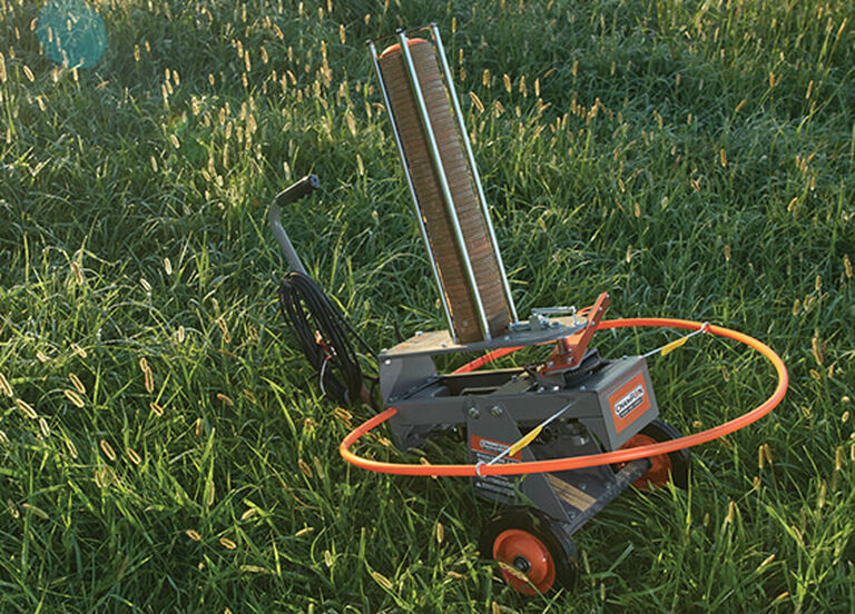 Champion WheelyBird Auto-Feed Trap 2.0 in field