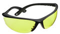 Black and Yellow Ballistic Shooting Glasses - Open Frame