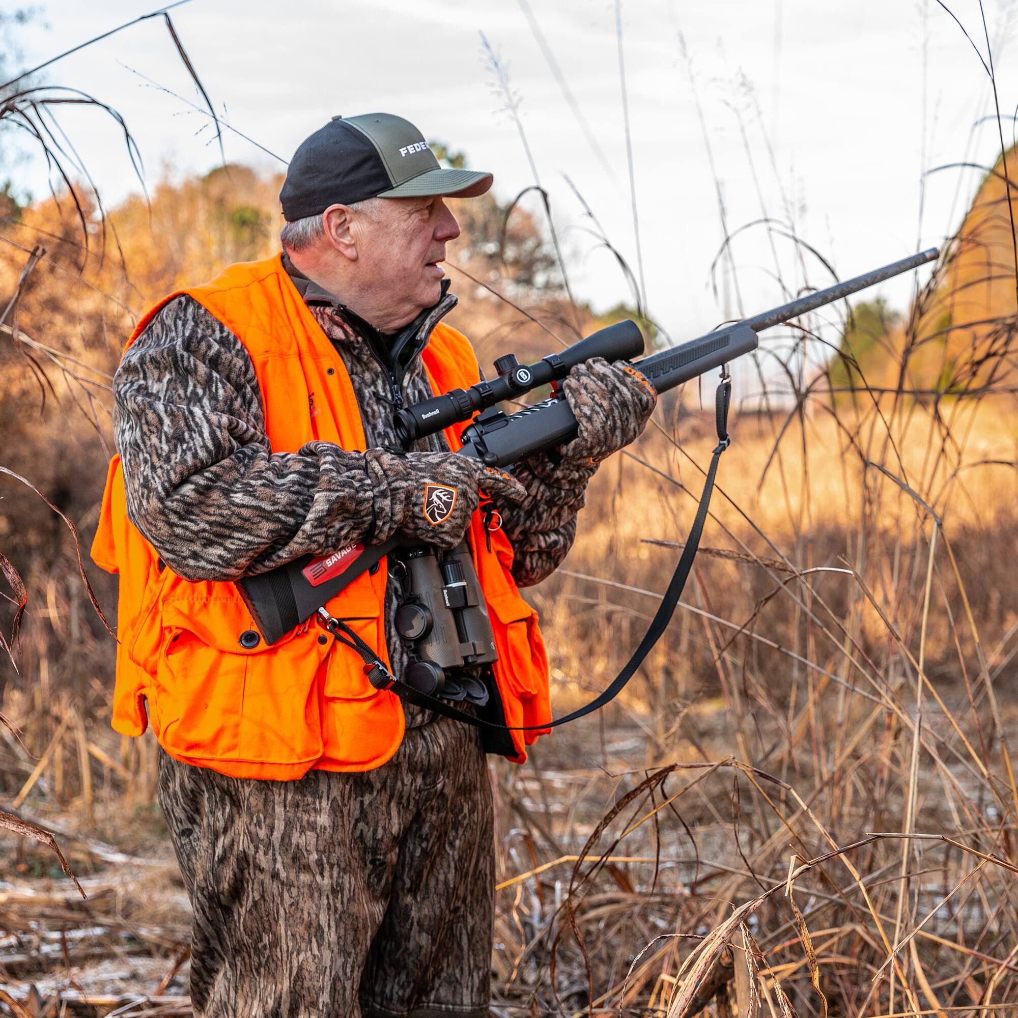 Orange hunting on sale
