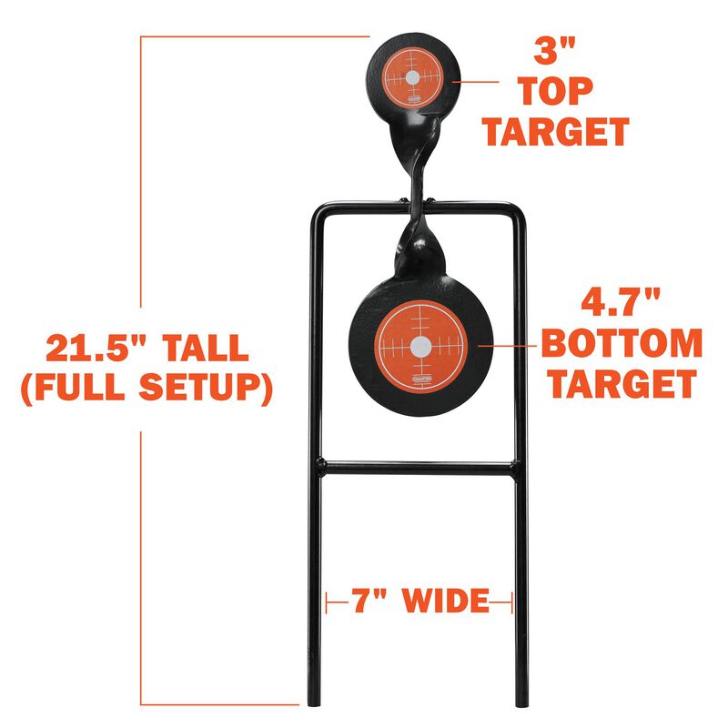 Centerfire Double Gong Spinner Target