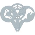 Steel Target Painting Stencils, 3 Pack Steel Target Painting Stencils, 3 Pack