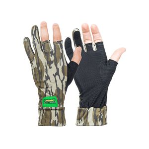 Mossy Oak Bottomland Stretch Fingerless Gloves