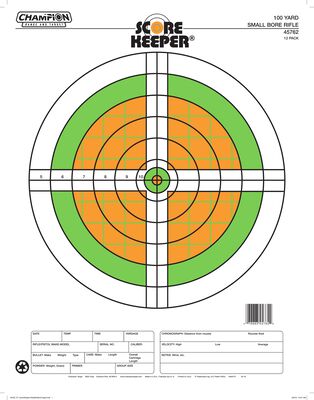 Score Keeper® Fluorescent Orange & Green Bull Targets