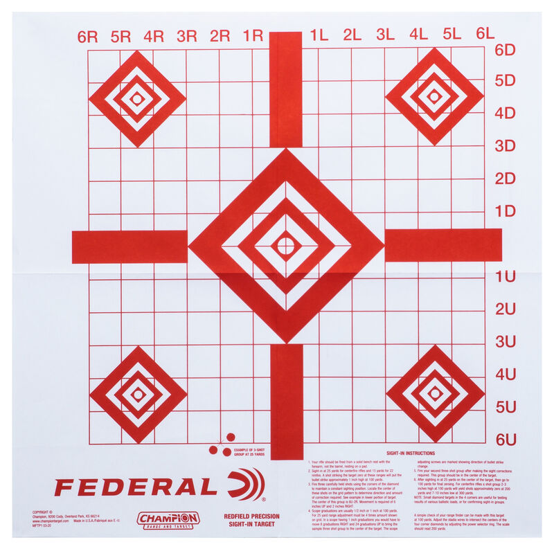 Buy Redfield SightIn Targets and More Champion Target