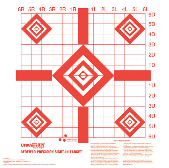 Champion Traps & Targets 25 Yard Pistol Slow Fire In-Sight Target 45786 
