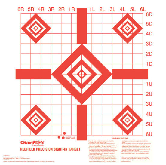 Tagboard 14" x 14" Orange T Qty. 15 S-2 100 Yard Diamond Sight-in Target 