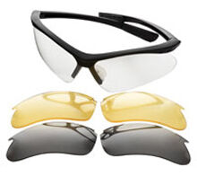 Champion Shooting Glasses with Closed Ballistic Frame Gray Lens 