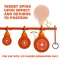 Rimfire Screw-In Triple Gong Spinner Target