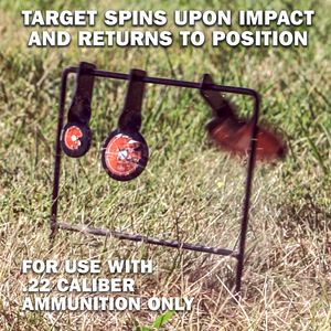 Rimfire Triple Gong Spinner Target Rimfire Triple Gong Spinner Target
