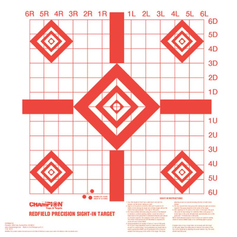 Redfield SightIn Paper Targets Champion Target