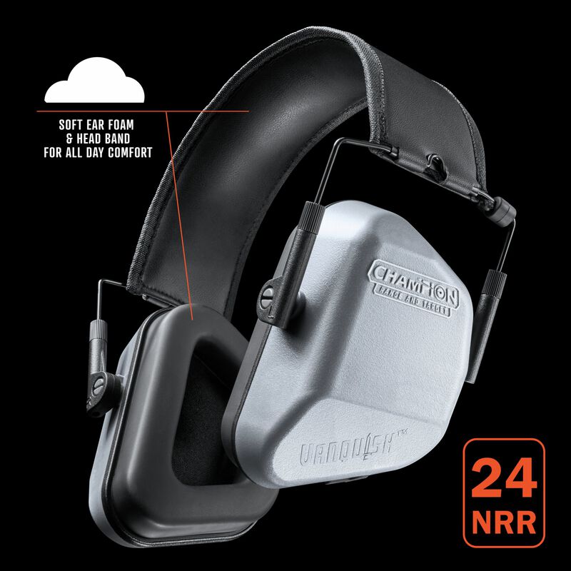 Vanquish Black Passive Ear Muffs