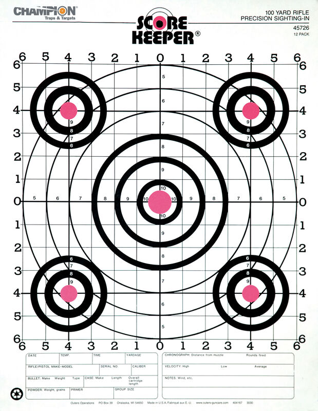 Score Keeper&reg; Orange &amp; White Bull Targets