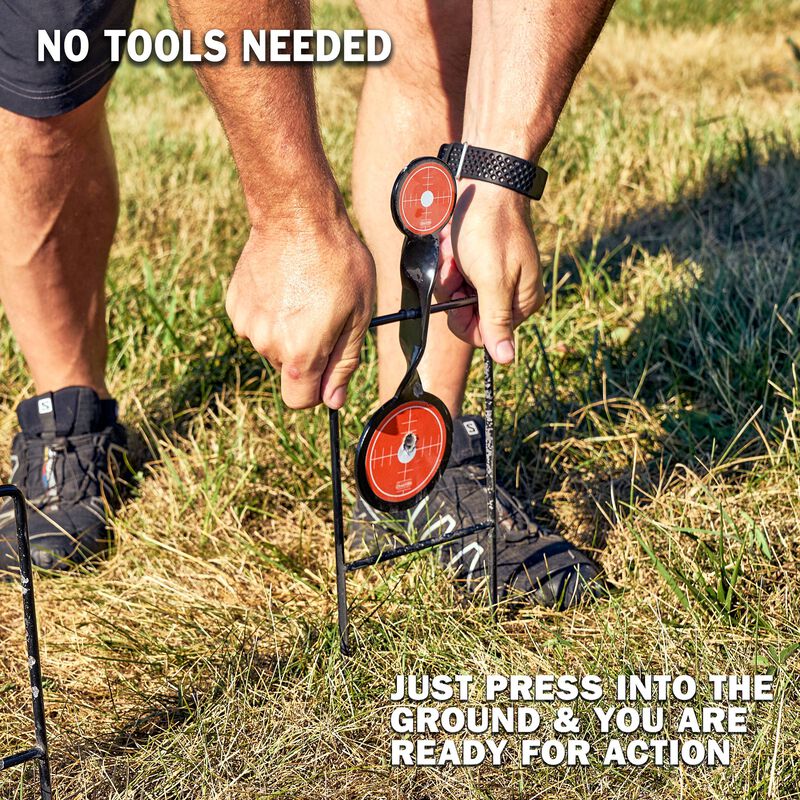 Double Gong Spinner Rimfire Target