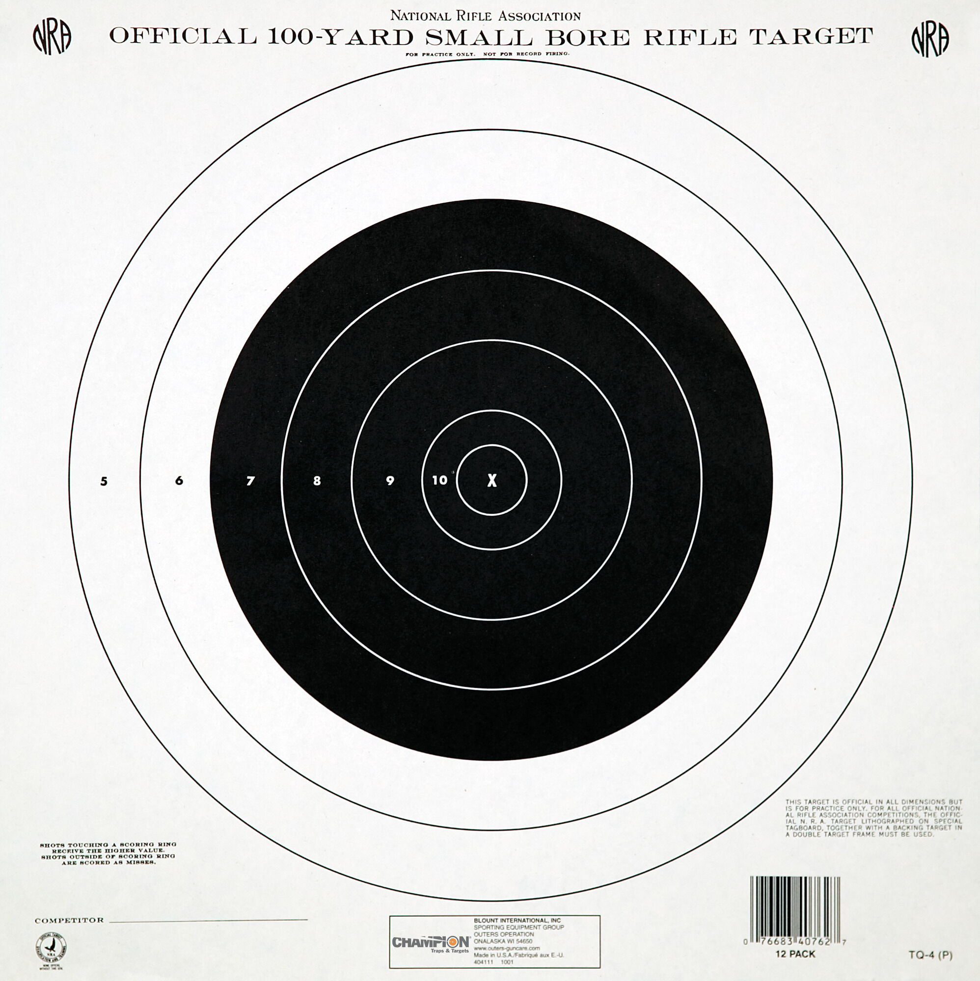 on Tagboard 100 pcs D-2 targets Official 50 Ft Action Pistol Bianch Cup Target 