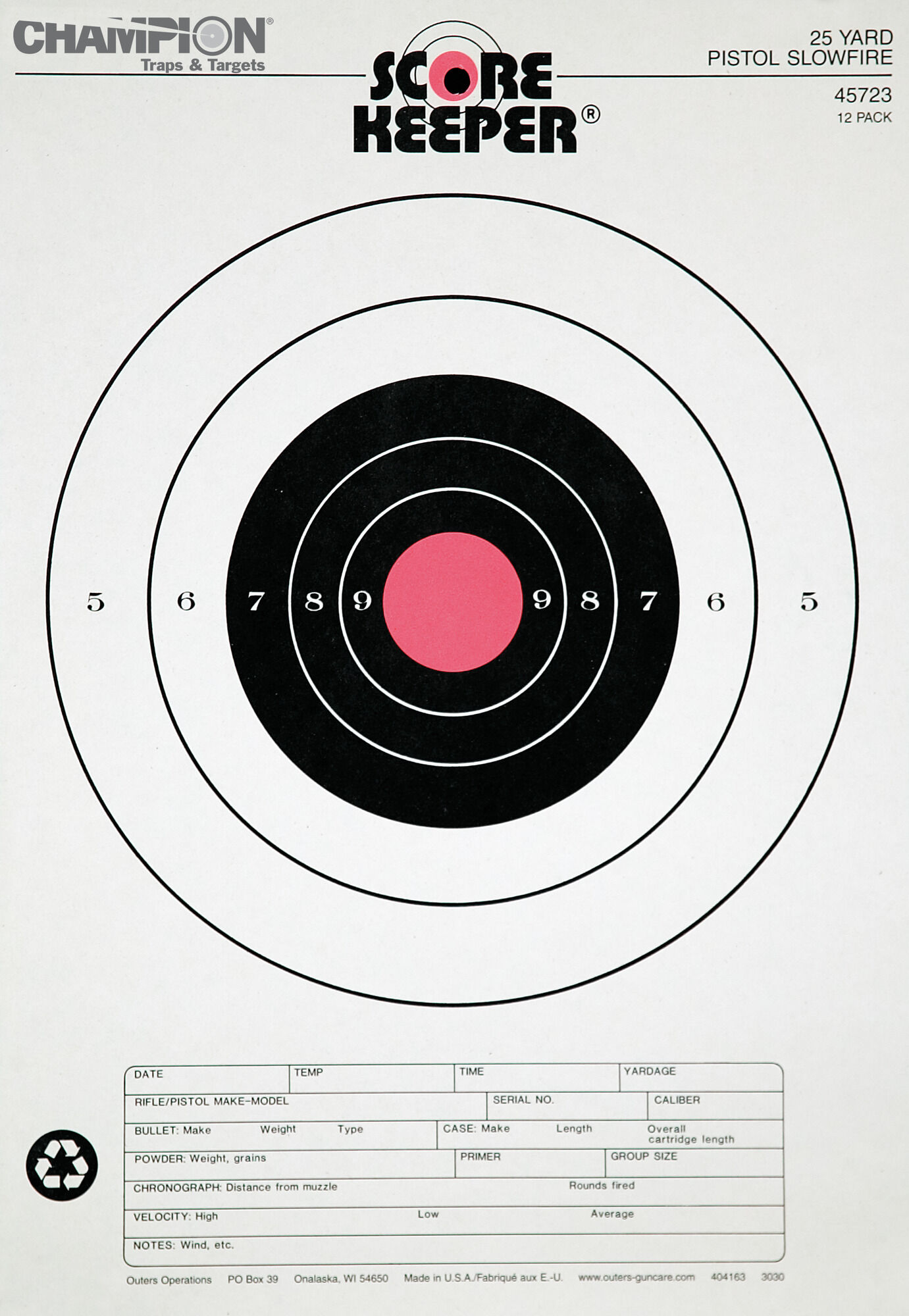 Champion Traps & Targets 12 Pack Junkyard Paper Shooting Targets 