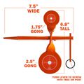 Rimfire Screw-In Double Gong Spinner Target