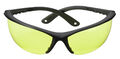 Black and Yellow Ballistic Shooting Glasses - Open Frame