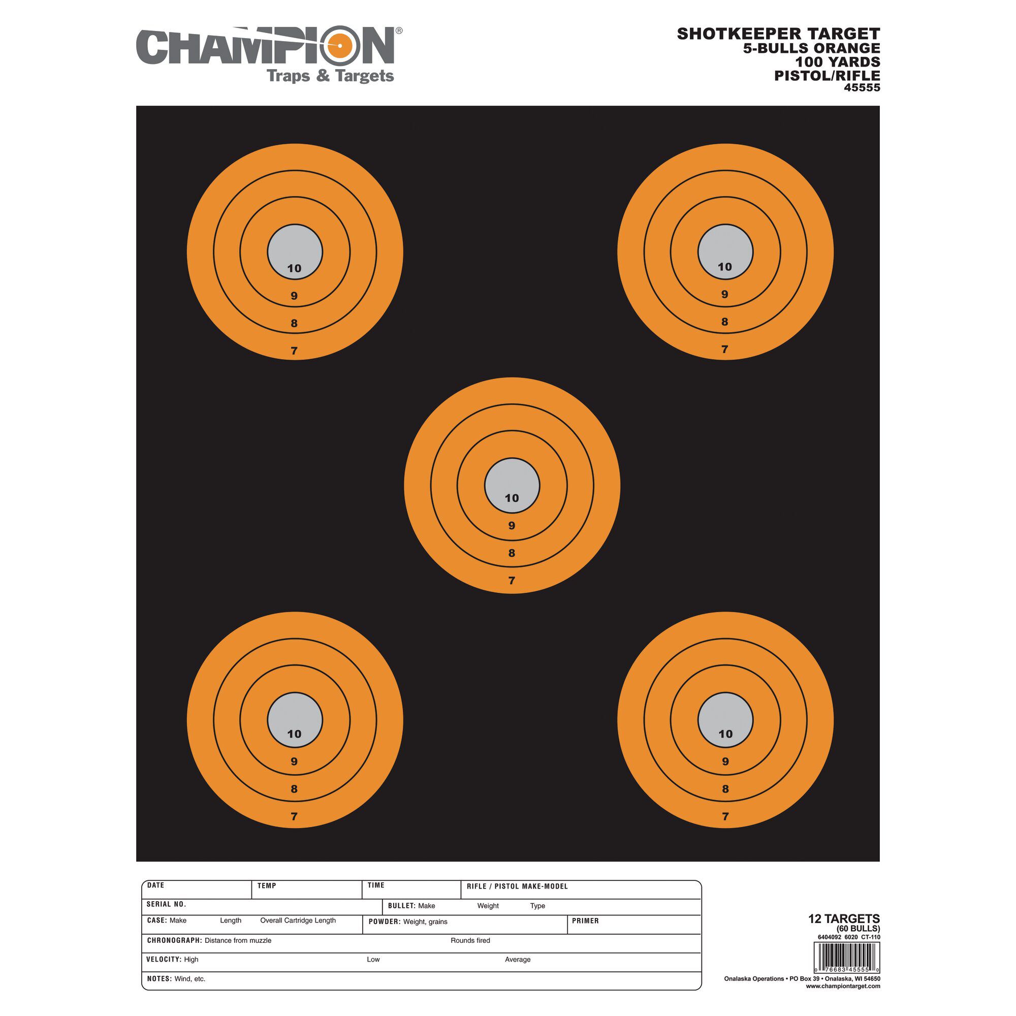 Champion Archery Targets 40796 24 Bullseye 2 PK