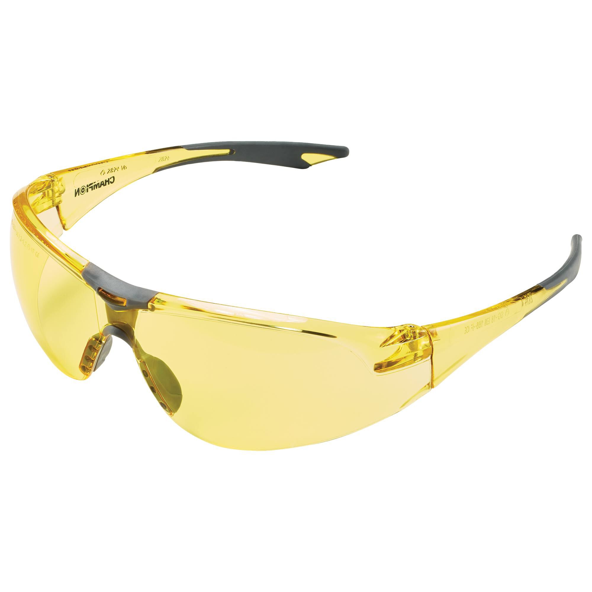 Amber Ballistic Shooting Glasses Champion Target