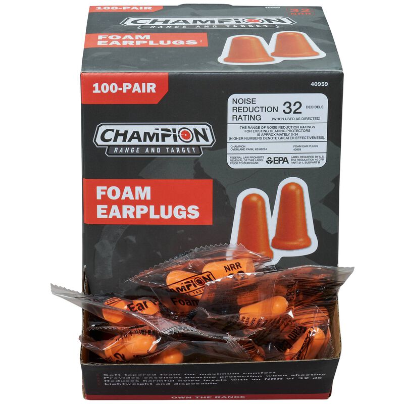 100 Foam Ear Plugs