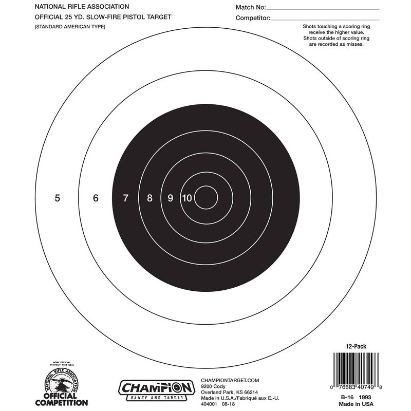 Buy NRA Targets and More Champion Target