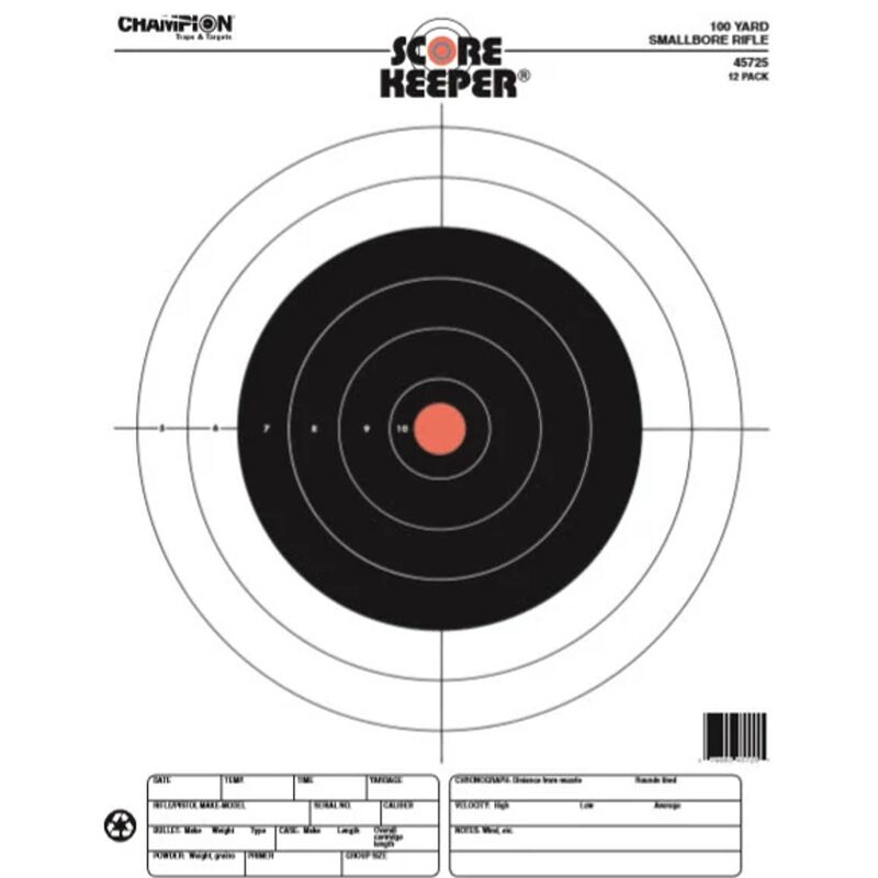 Score Keeper&reg; Fluorescent Orange and Black Bull Targets