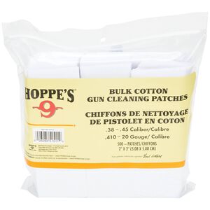 500 Cotton .22 to .270 Cal Gun Cleaning Patches 500 Cotton .22 to .270 Cal Gun Cleaning Patches