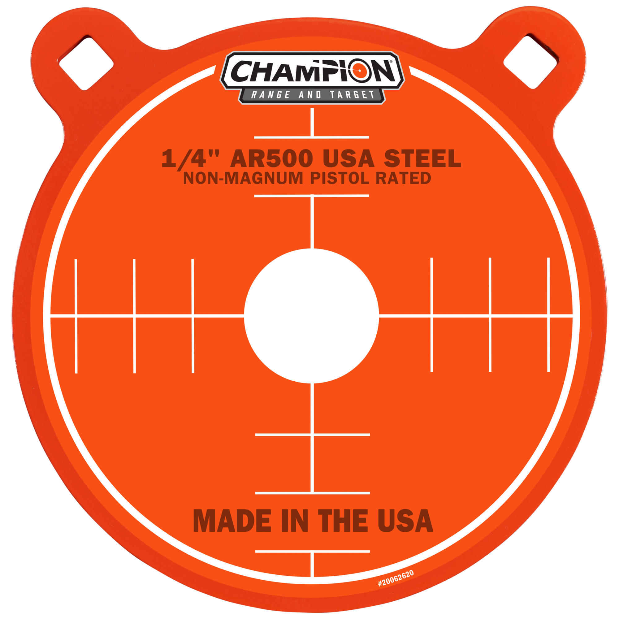 AR500 Steel Target Square Gong 1/2" X 8" 
