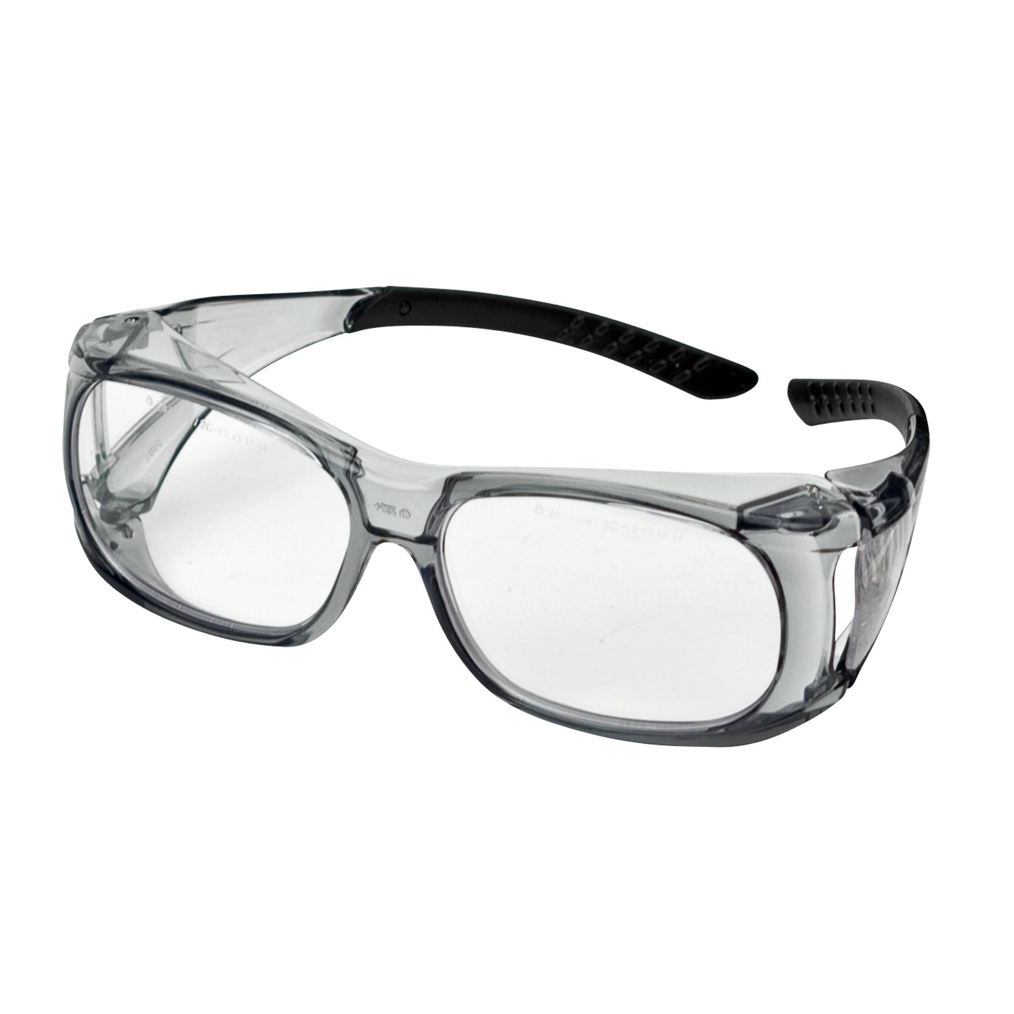 Safety glasses over prescription clearance glasses
